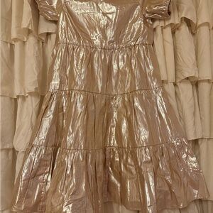 Crewcuts Shimmering Metallic Mini Dress